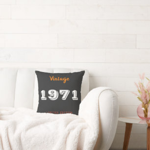 Vintage 1971 limited edition 50th Birthday Gift Cushion
