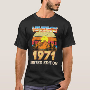 Vintage 1971 Limited Edition 51St Birthday 51 Year T-Shirt
