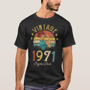Vintage 1971 Made in 1971 49th birthday 49 years o T-Shirt