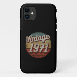 VINTAGE 1971 MEN WOMEN BIRTHDAY GIFT iPhone 11 CASE