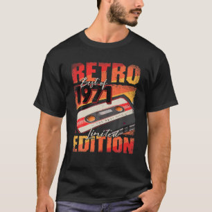 Vintage 1971 T Best Of 1971 Cassette Tape 51St Bir T-Shirt