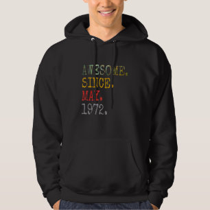 Vintage 1972 1972 May 1972 Vintage 1972 Hoodie