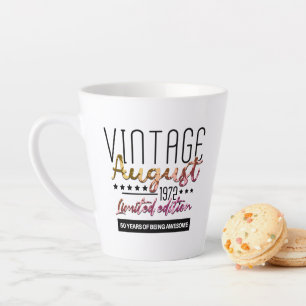 Vintage 1972 50 Years Old Gifts 50Th Birthday Gift Latte Mug