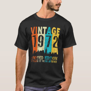 Vintage 1972 50th Birthday 50 Years Old  Men Women T-Shirt