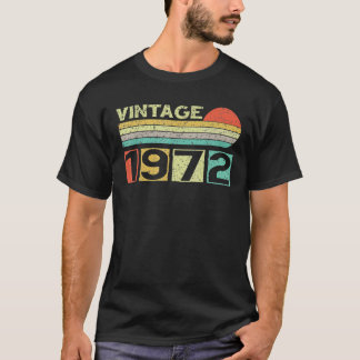 Vintage 1972 50Th Birthday Men Women 50 Years Old T-Shirt