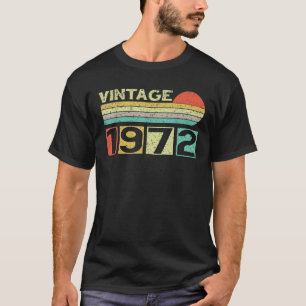 Vintage 1972 50Th Birthday Men Women 50 Years Old T-Shirt