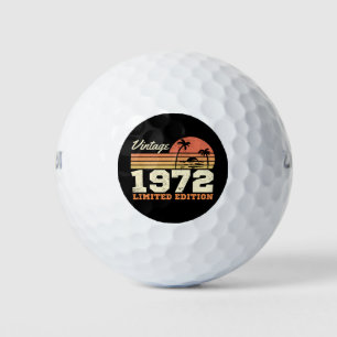 Vintage 1972 52nd Birthday Golf Balls