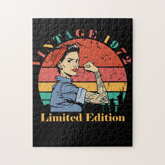 Vintage 1972 Born in 1972 Jigsaw Puzzle (Vertical)
