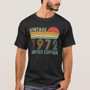 Vintage 1972 Distressed 50Th Bday 50 Years Old Bei T-Shirt