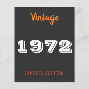 Vintage 1972 limited edition 50th Birthday Gift
