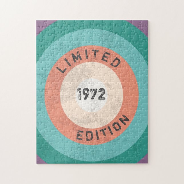Vintage 1972 limited edition 50th Birthday Jigsaw Puzzle (Vertical)