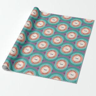 Vintage 1972 Limited Edition 54th Birthday Retro Wrapping Paper