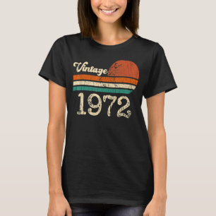 Vintage 1972 Made In 1972 51st Birthday Outfit 51  T-Shirt