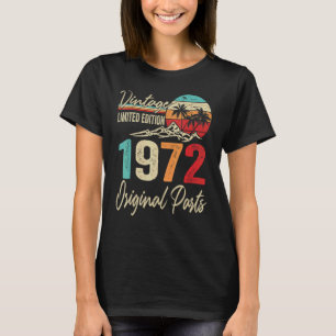 Vintage 1972 Original Parts 50th Birthday T-Shirt