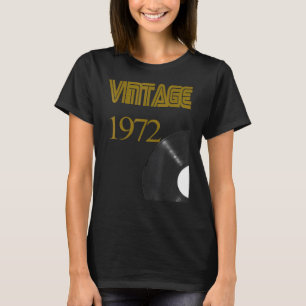 Vintage 1972 Record Player 49th Birthday Vinyl Dis T-Shirt