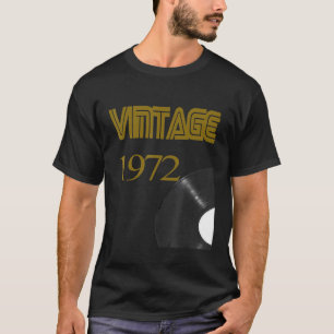 Vintage 1972 Record Player 49th Birthday Vinyl Dis T-Shirt