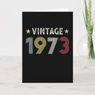 Vintage 1973 50th Birthday Gift 50 years old Card