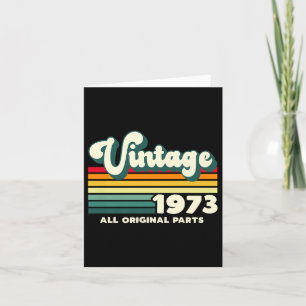 Vintage 1973 All Original Parts Colorful Retro Sun Card