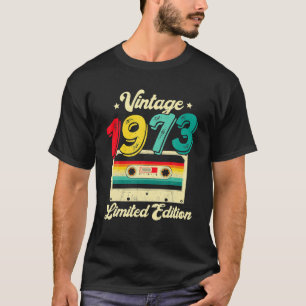 Vintage 1973 Cassette Tape Birthday Outfit Born In T-Shirt