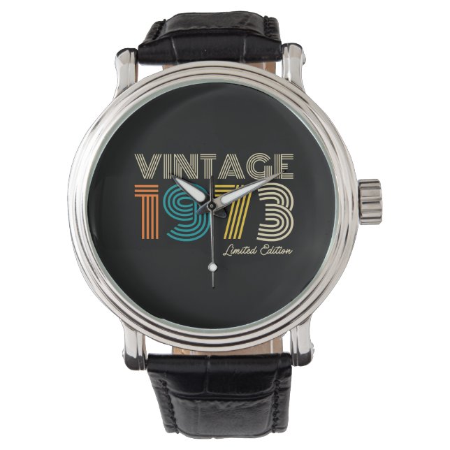 Vintage 1973 Limited Edition 50th Birthday Watch (Front)