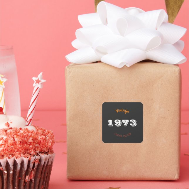 Vintage 1973 Limited Edition 53rd Birthday Sticker (Party)