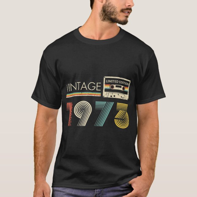 Vintage 1973 Limited Edition Cassette T-Shirt (Front)