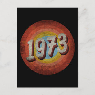 VINTAGE 1973 MEN WOMEN BIRTHDAY GIFT POSTCARD
