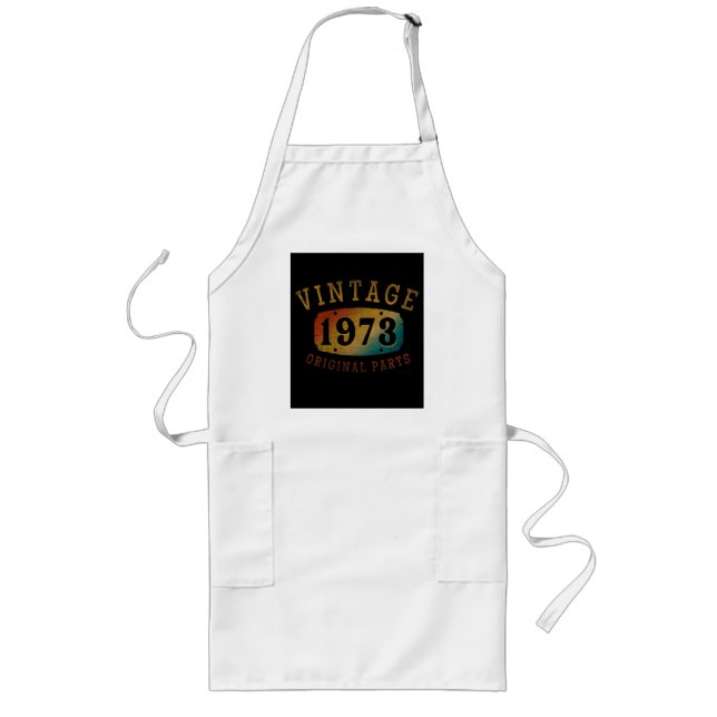 VINTAGE 1973 ORIGINAL PARTS LONG APRON (Front)