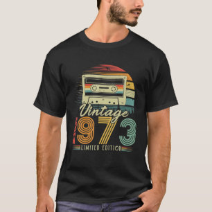 Vintage 1973 Retro Cassette 1973 53rd Birthday 53 T-Shirt