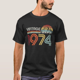 Vintage 1974 49th Birthday Turning 49 Year Old Bd T-Shirt