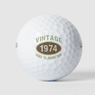 Vintage 1974 50th Birthday Golf Balls