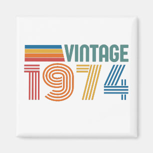 Vintage 1974 50th Birthday Magnet
