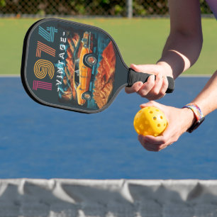 Vintage 1974 cool car pickleball paddle