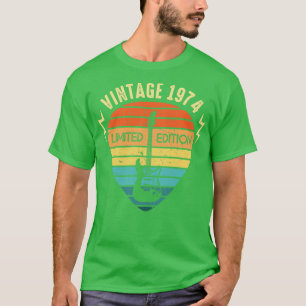 Vintage 1974 Guitar Limited Edition 49th Birthday T-Shirt