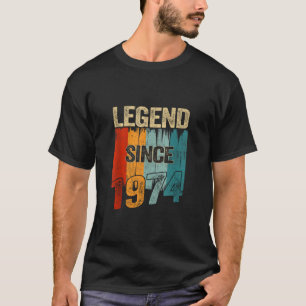 Vintage 1974 legend Since 1974 50th Birthday Gift T-Shirt