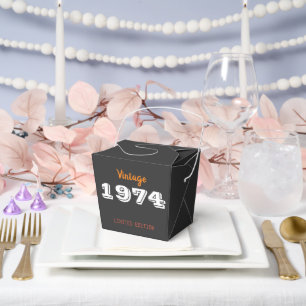 Vintage 1974 limited edition 50th Birthday Gift  Favour Box