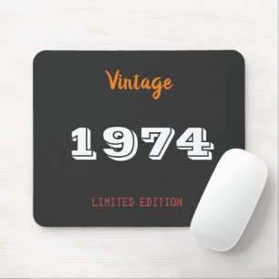 Vintage 1974 limited edition 50th Birthday Gift  Mouse Mat