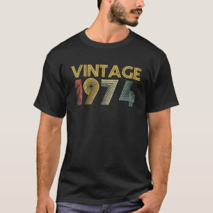 Vintage 1974 Made In 1974 48th Birthday 48 Year T-Shirt