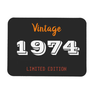 Vintage 1974 Magnet – 52nd Birthday Limited Edit
