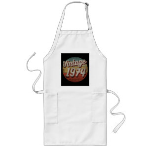 VINTAGE 1974 MEN WOMEN BIRTHDAY GIFT LONG APRON