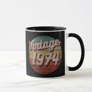 VINTAGE 1974 MEN WOMEN BIRTHDAY GIFT MUG