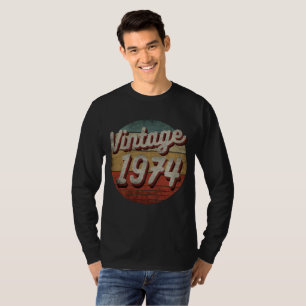 VINTAGE 1974 MEN WOMEN BIRTHDAY GIFT T-Shirt