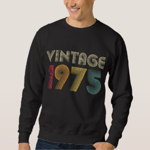 Vintage 1975 47th Birthday Retro 47 Years Old Mum  Sweatshirt