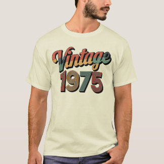 Vintage 1975 50th Birthday Gifts 50 Years Old T-Shirt