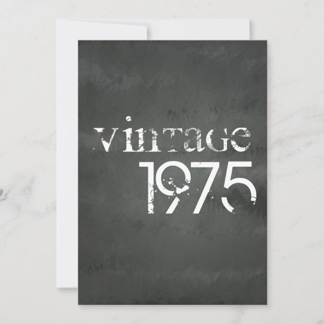 Vintage 1975 card (Front)