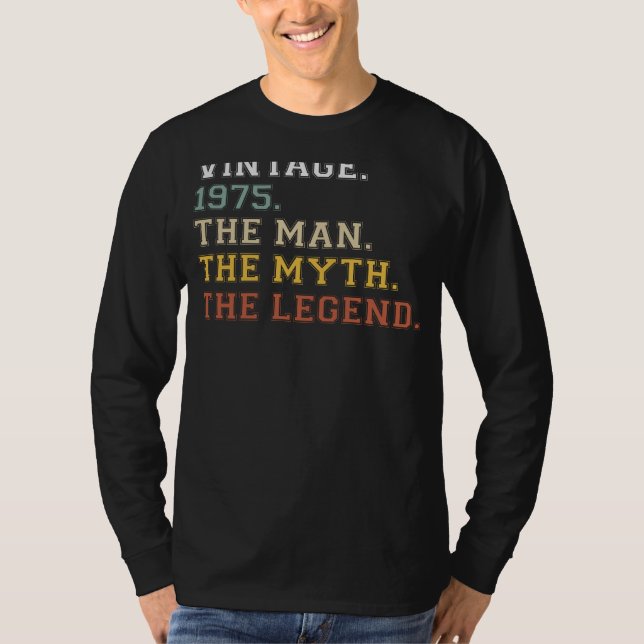 Vintage 1975: Legendary Style with Classic Tee Cha (Front)