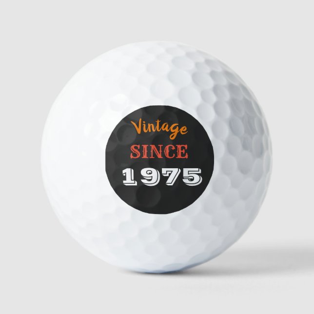 Vintage 1975 Limited Edition Golf Balls – Unique  (Front)