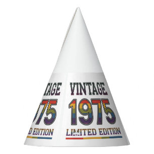 Vintage 1975 Paper Party Hat