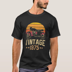 Vintage 1975 Retro Cafe Racer Motorcycle 45th T-Shirt