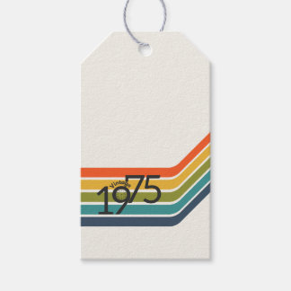 Vintage 1975 Retro Design Gift Tags
